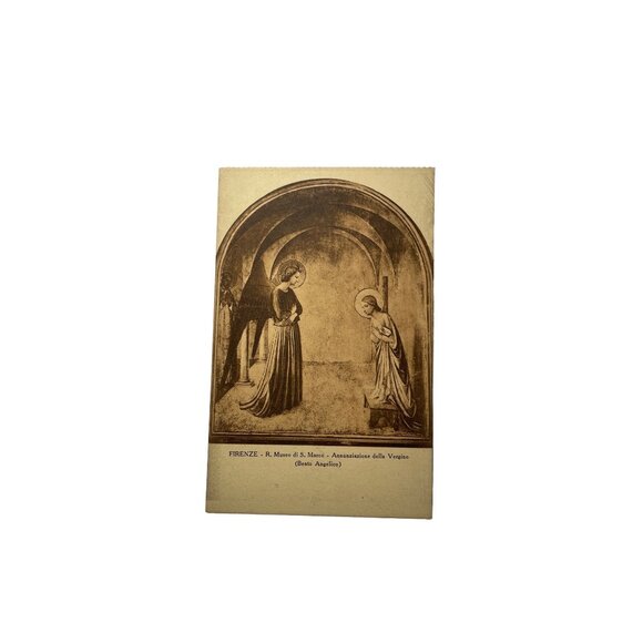 Vintage Postcard  Firenze Florence Italy Annunciation Virgin Mary u - Picture 1 of 2